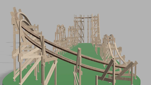 Wooden Roller Coaster
